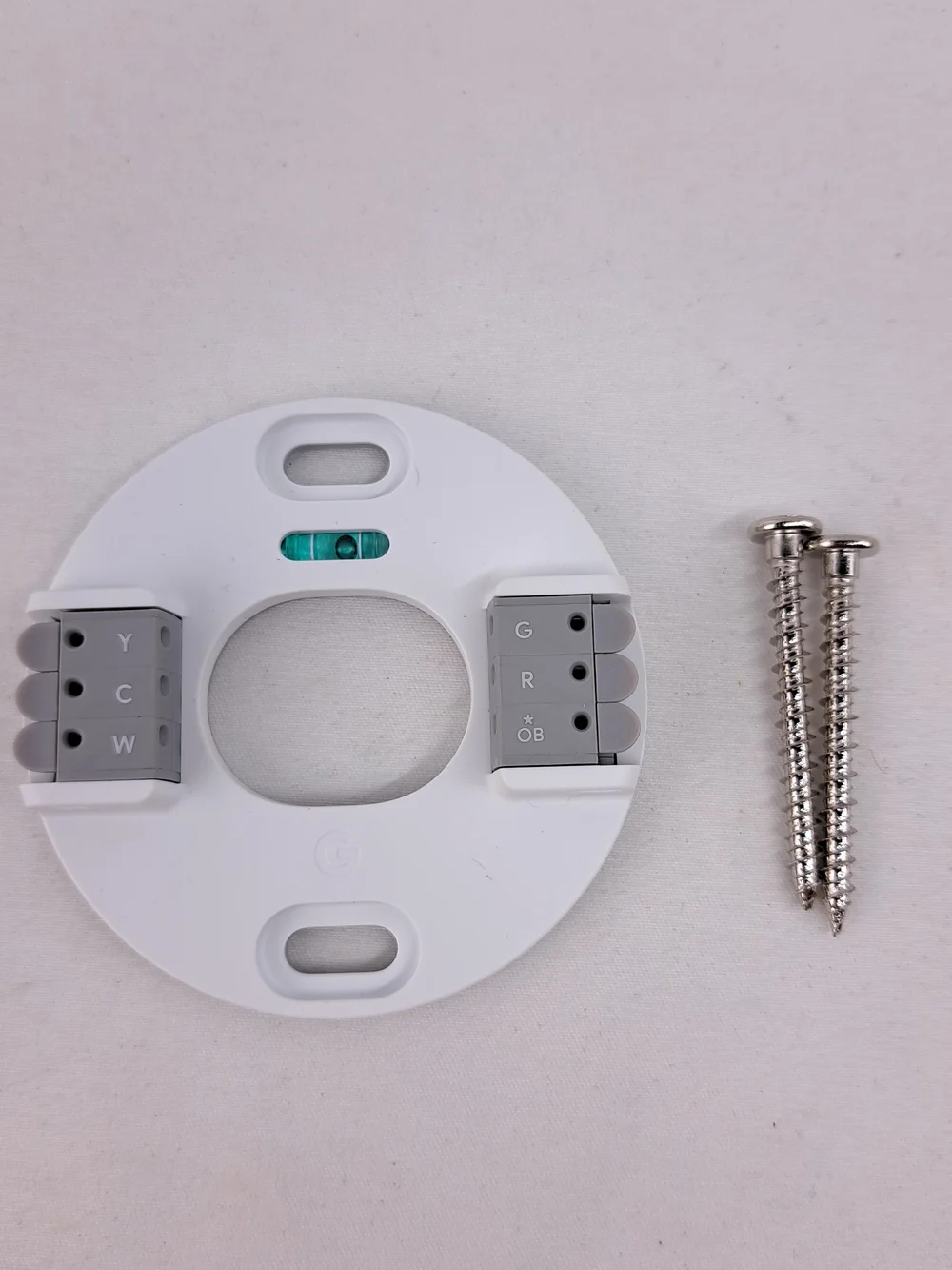 Google Round Battery-Powered Thermostat - White
